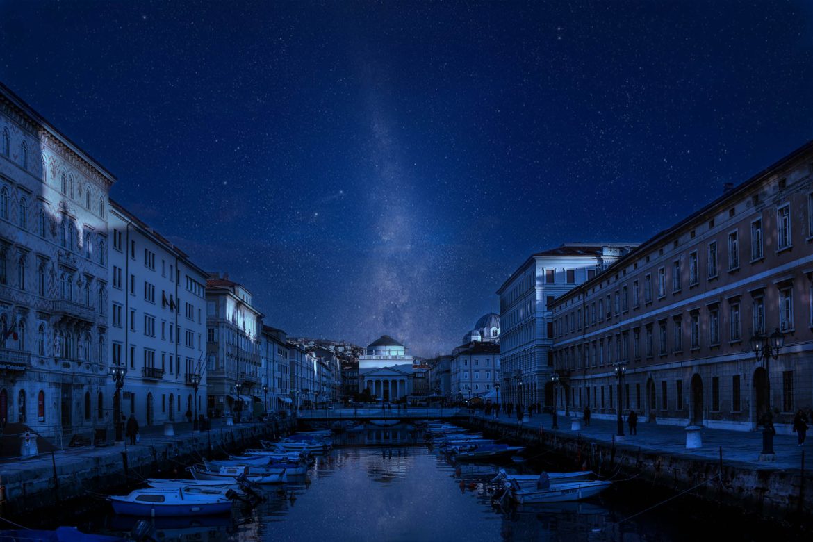 Night in Trieste full of stars